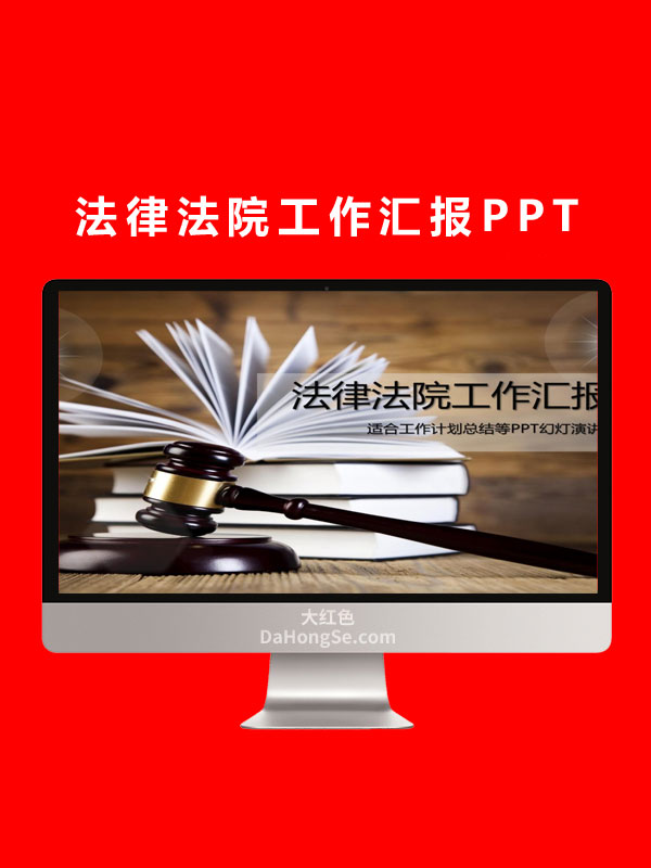 法律法院工作汇报PPT