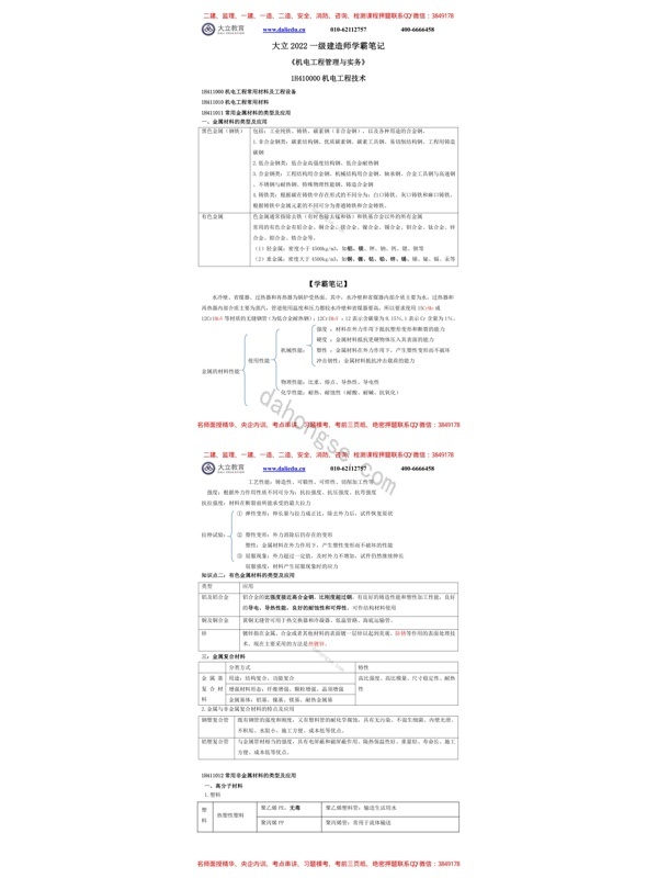 2022一建《机电》学霸笔记20225128095120