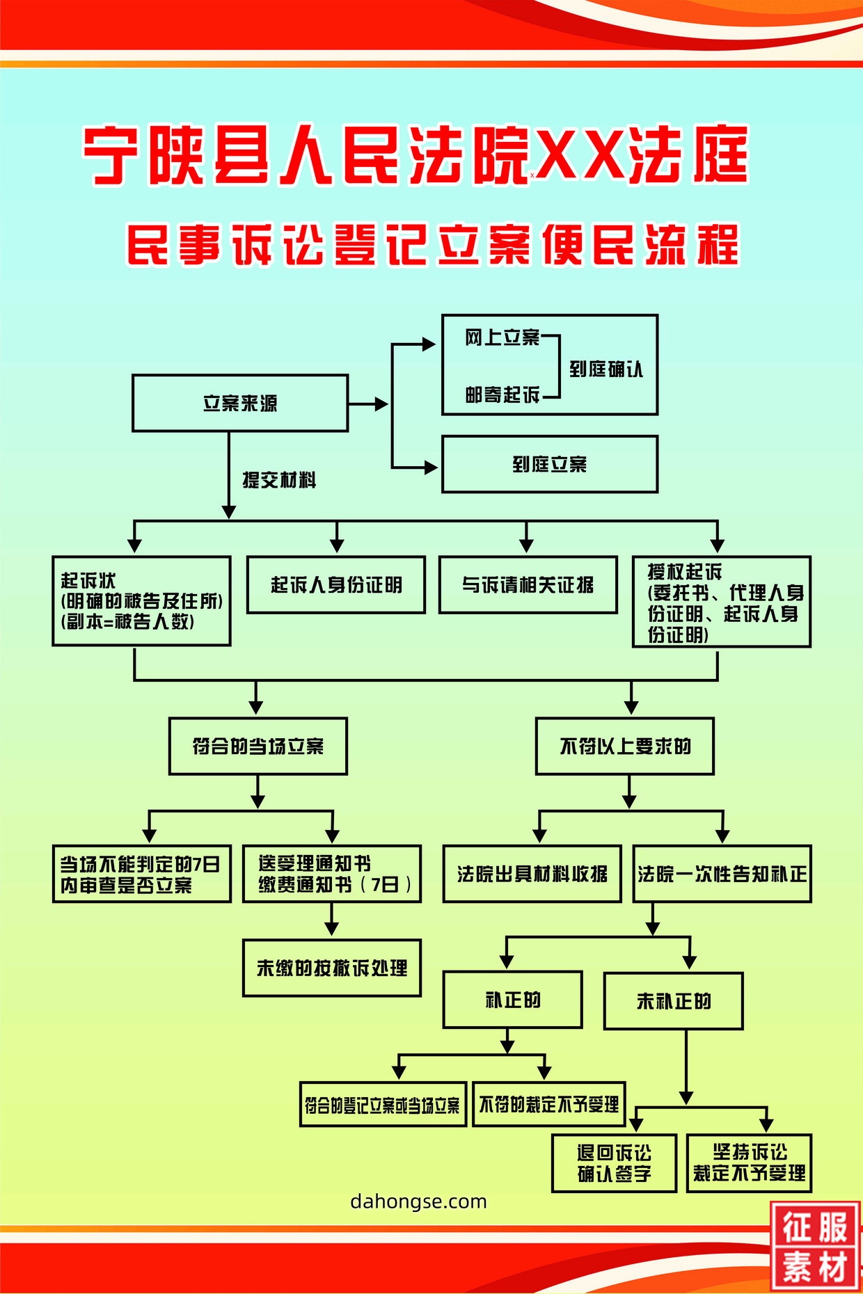 法院法律宣传通用素材