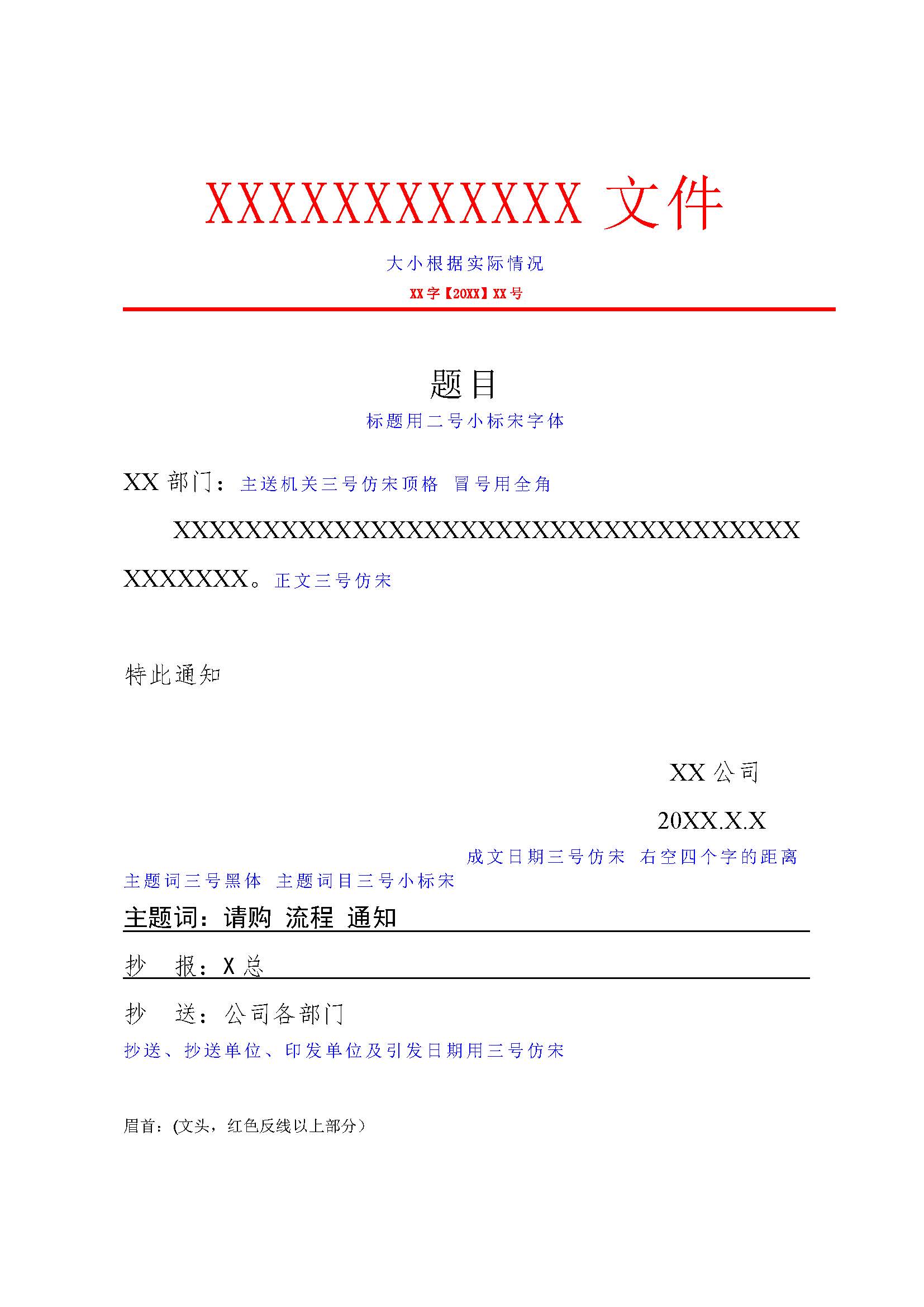 红头文件模板及制作方法与格式规范