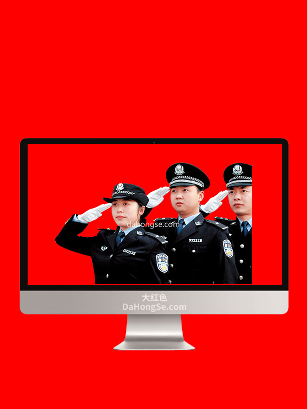 公安人物素描形象透明PNG