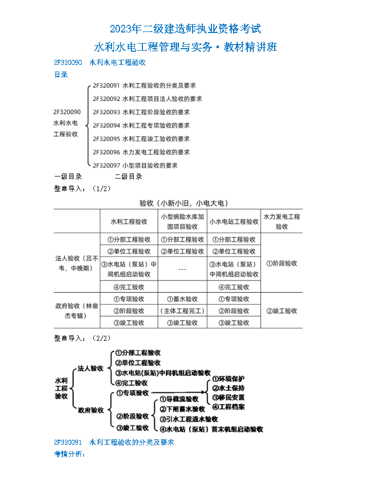 水利水电工程验收