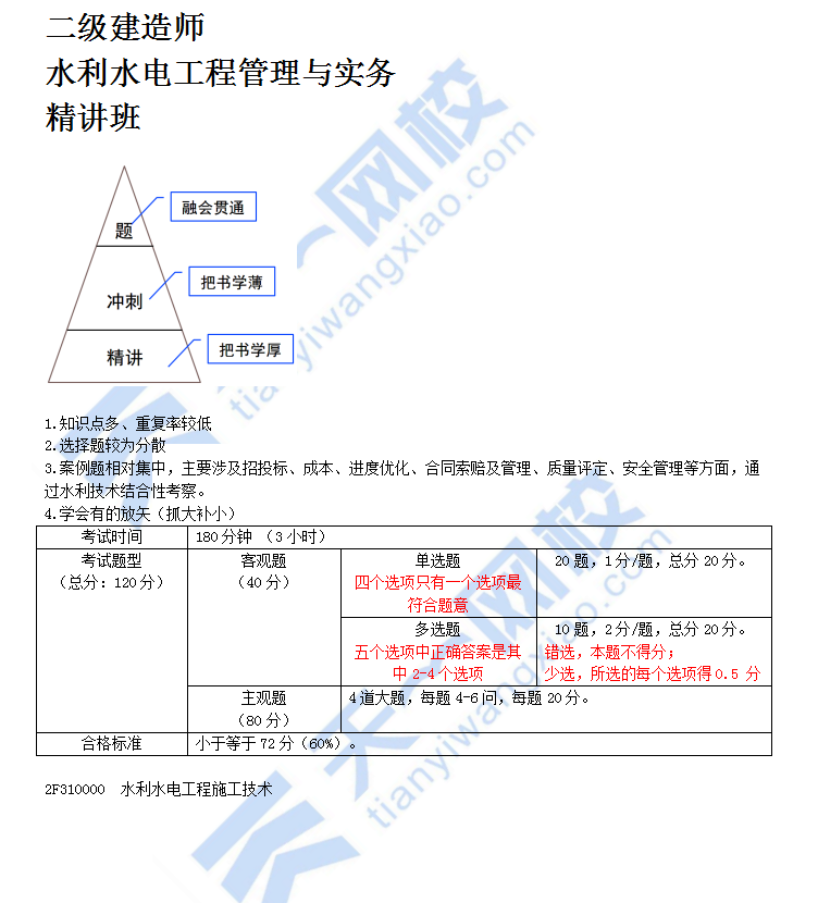 水利水电工程建筑物的类型及相关要求（一）