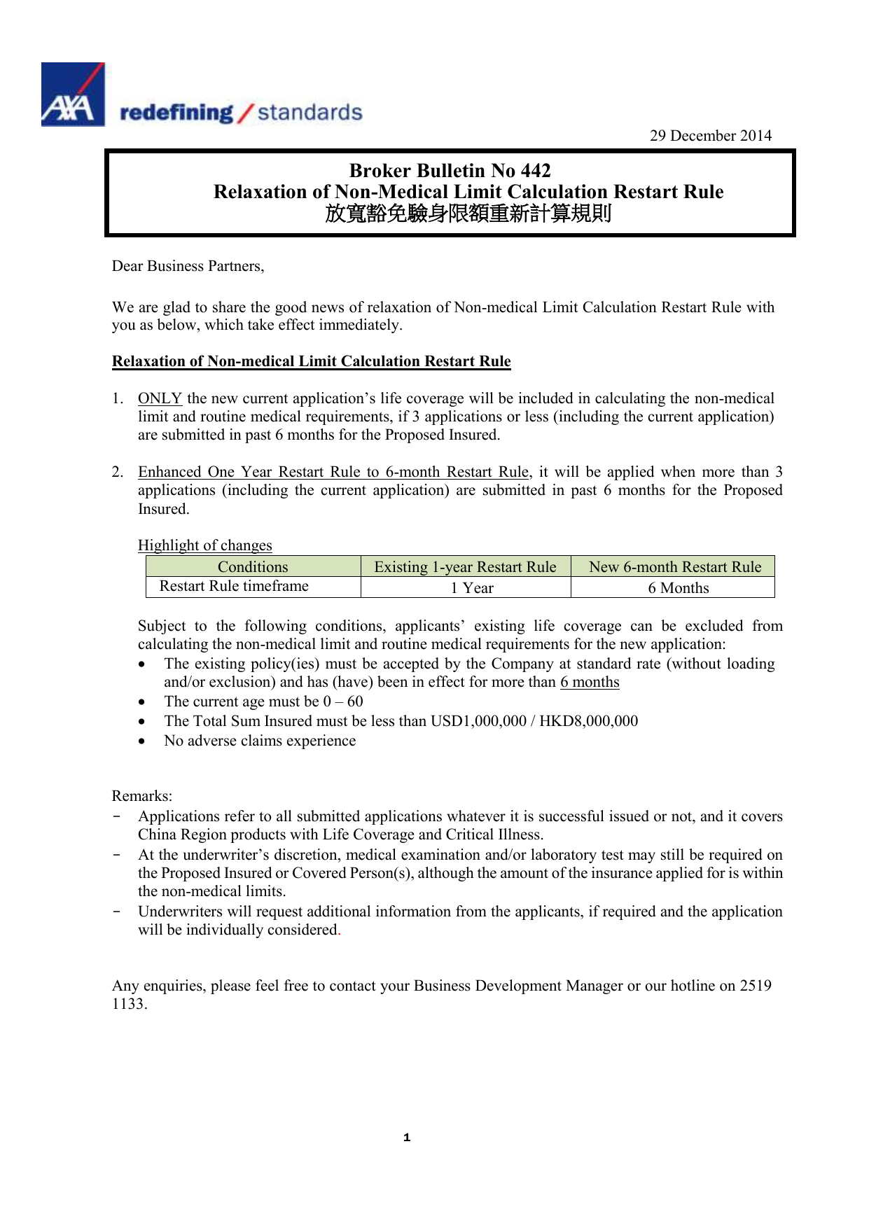 放寬豁免驗身限額重新計算規則