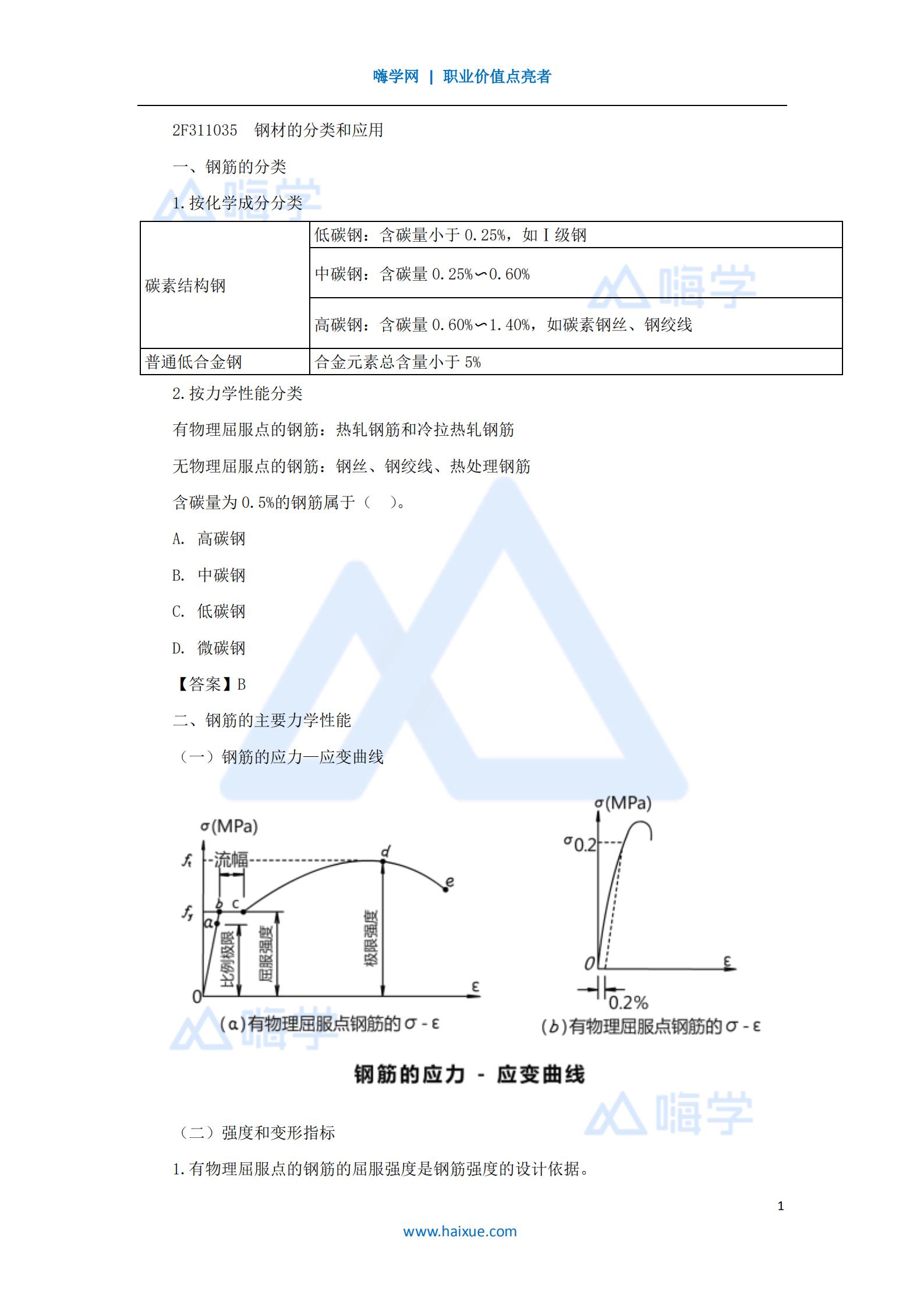 水利水电工程管理与实务钢材及土工合成材料（12）