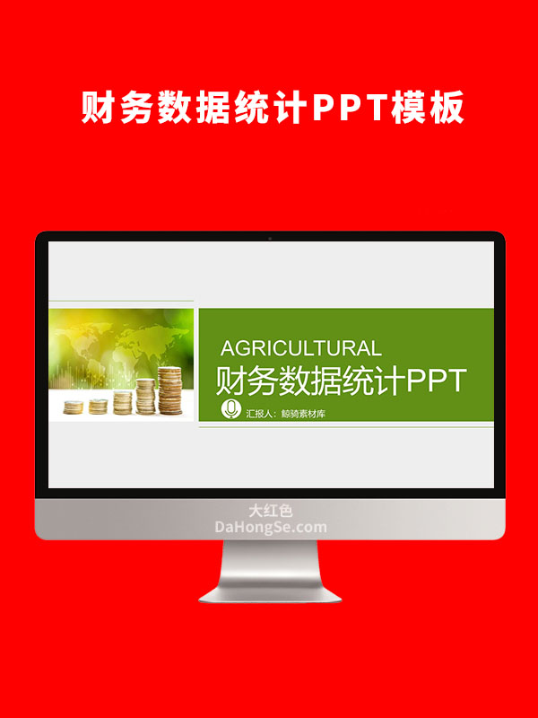 财务数据统计PPT模板